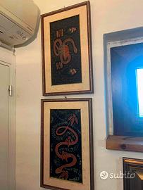 Dittico Dipinti Originali Australiani- Arte Etnica