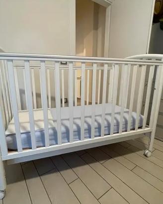 Lettino Pali Ciak bianco con materasso