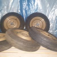 Ruote fiat vintage - 5 cerchi completi di gomme 
