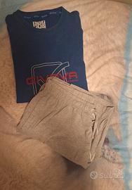 Pigiama Givova Azzurro e Grigio