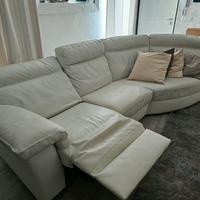 Divano Divani&Divani Natuzzi pelle Bianca 