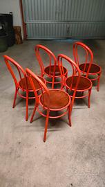 Set sedie metallo e legno