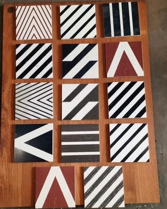 piastrelle stile Gio Ponti 
