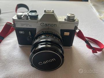 Canon FTb +4 obiettivi +4 filtri