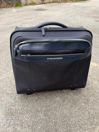 Trolley Business Piquadro - Pilotina in Pelle Blu