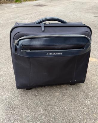 Trolley Business Piquadro - Pilotina in Pelle Blu