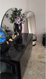 camera da letto completa - laccato lucido nero