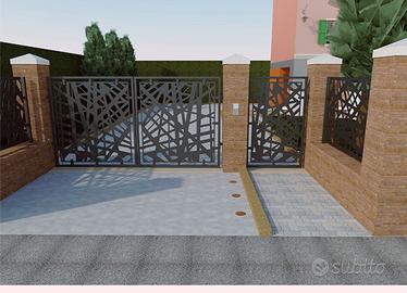 Cancello moderno mod. Laki