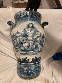 Vaso ceramica, coppia vasi Albisola, G. Mazzotti