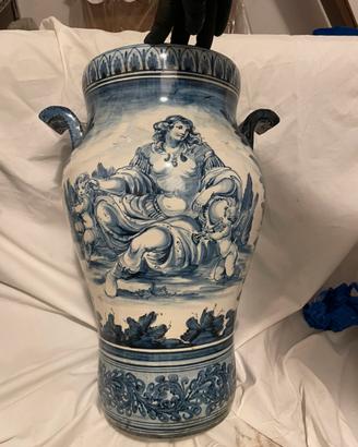 Vaso ceramica, coppia vasi Albisola, G. Mazzotti