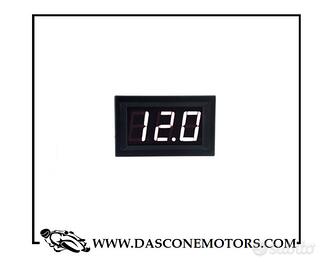 Mini Led bianco Digital Voltmetro Tester Batteria 