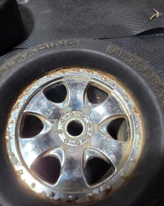 Cerchi/gomme singoli traxxas x-maxx e caricabatt.