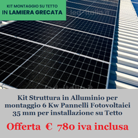 Kit Struttura in Alluminio  per 6 kW  di pannelli