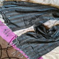 Sciarpa in stile PashMina Righe Grigio/Bleu varie