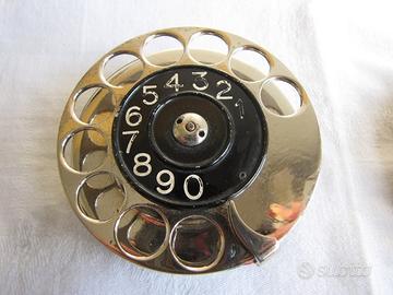 Disco combinatore telefonico FATME in ottone