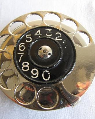 Disco combinatore telefonico FATME in ottone