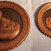 Quadri tondi Trento in rame 