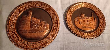 Quadri tondi Trento in rame 