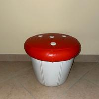 POUF FUNGO IN PELLE