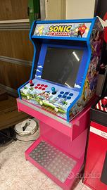 Bartop videogioco+mobile in legno