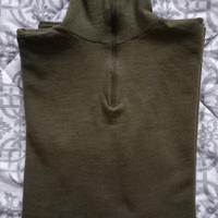 maglione uomo con zip tg L esercito