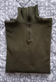 maglione uomo con zip tg L esercito