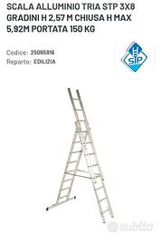 Scala alluminio 3x8gradini H2,57 chiusa