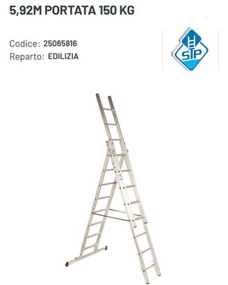 Scala alluminio 3x8gradini H2,57 chiusa