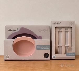 Set piatti e cucchiaio+posate per bimbi