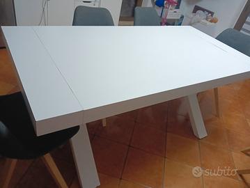 Tavolo 1,80(2,60) x 90cm con 6 sedie