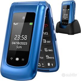 uleway G380 Cellulare Anziani Tasti Grandi SOS Blu