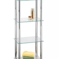 Scaffale in vetro per Bagno o Doccia