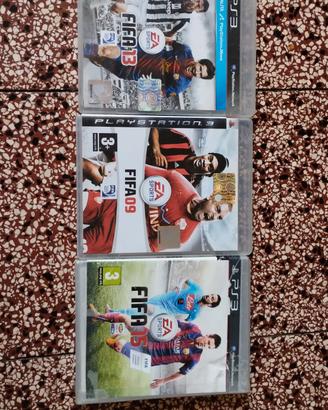 PS3 - LOTTO 3 GIOCHI ORIGINALI FIFA 09-13-15