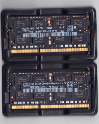 Lotto RAM 204 PIN SDRAM x Apple Macbook iMac