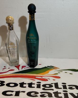 TEQUILA PATRON EL CIELO EL ALTO 2 BOTTIGLIE VUOTE 