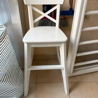 Sedia Ikea Ingolf junior bianca