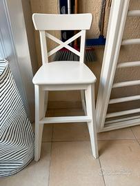 Sedia Ikea Ingolf junior bianca