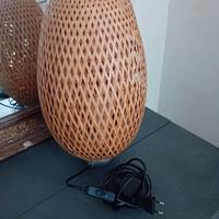 Lampada IKEA in rattan stile boho – ottime condizi