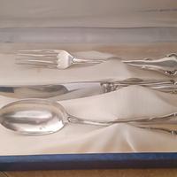 Set posate argento argento 800/1000