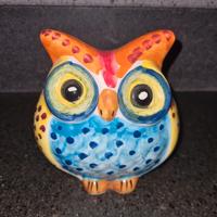 Civetta gufo Vietri art.  ceramica italiana