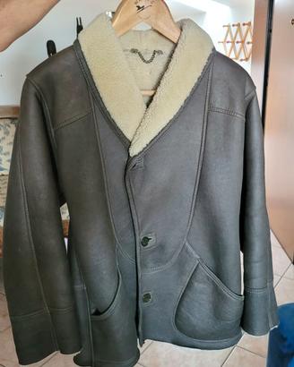 Montone uomo vintage originale Shearling –