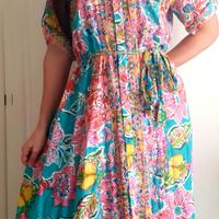  Abito floreale chemisier Antica Sartoria 