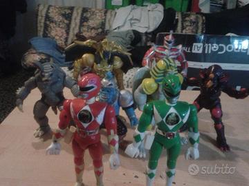 Giocattoli Anni 90 POWER RANGERS RARI SET 8 pz