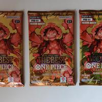 3 x One Piece PRB-01 The Best Booster pack Bustine