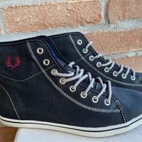 Sneakers tela alte Fred Perry blu  37