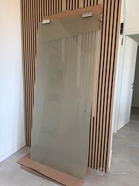 Homcom Porta Scorrevole in Vetro 205 x 90