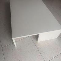 Tavolino basso bianco laccato