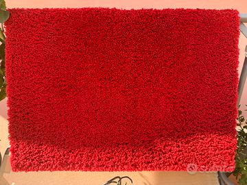 Tappeto rosso shaggy 120x170