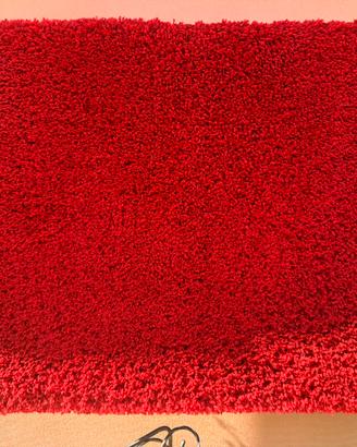 Tappeto rosso shaggy 120x170