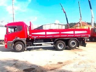 camion scania p124 400 tre assi ribaltabile